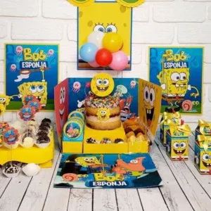 Arquivo Festa na Caixa Bob Esponja Studio e Pdf