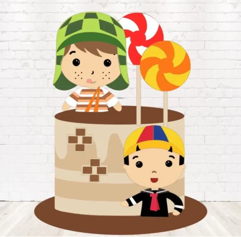 Arquivo Topo de Bolo Chaves e Kiko