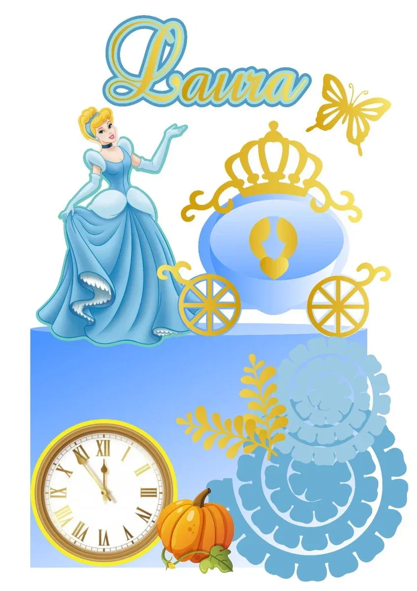 Arquivo Topo de Bolo Cinderela Studio