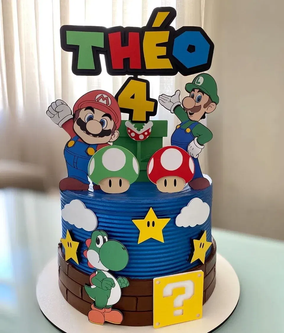 Arquivo Topo de Bolo Mario Bros Studio