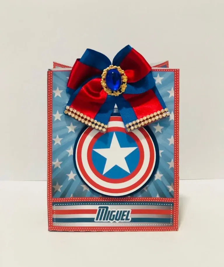 Arquivo digital tema Capitão América nos formatos Studio e PDF para decoração de festa para imprimir e recortar na Silhouette ou tesoura.