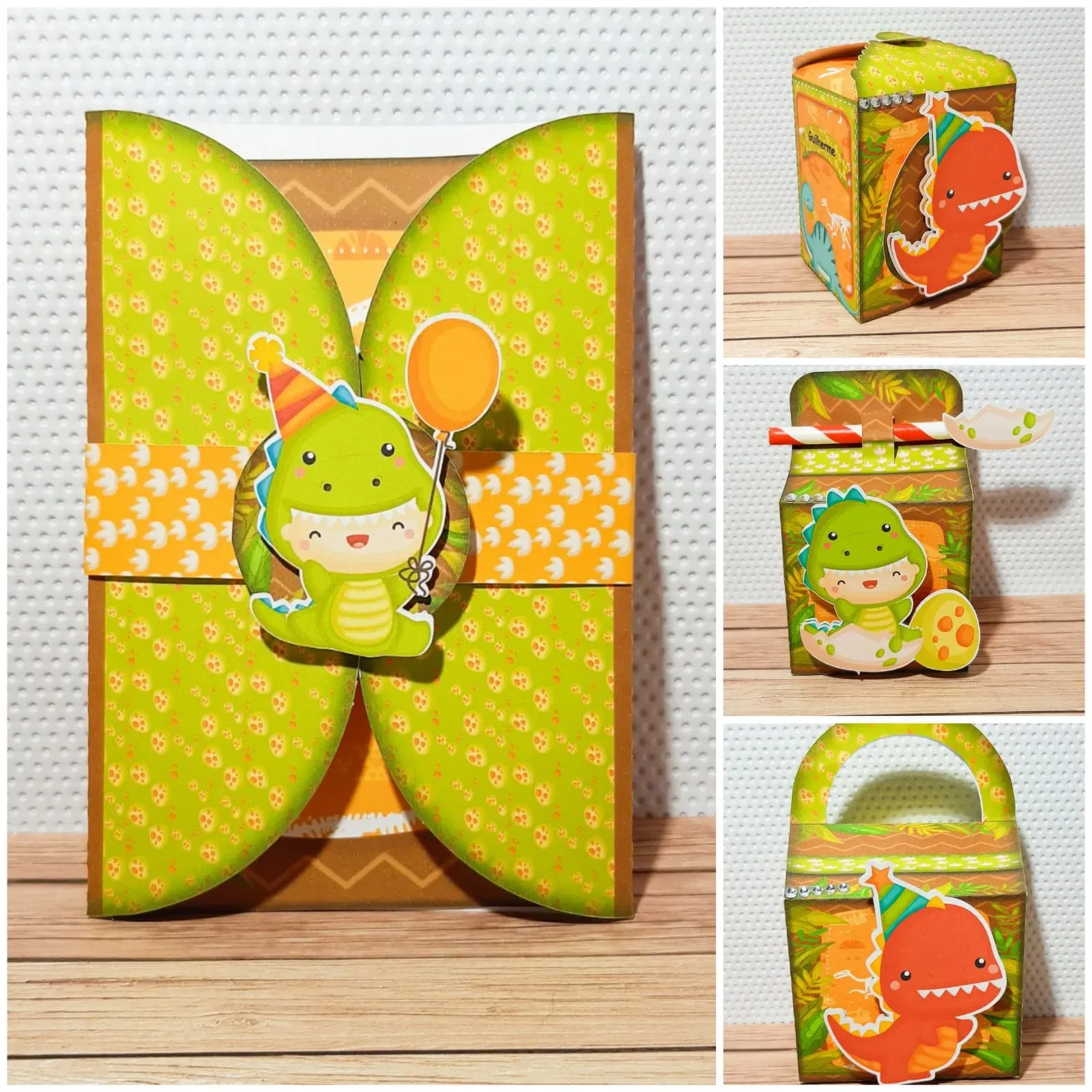 Molde de topo de bolo temático Dinossauros nos formatos Studio e PDF para impressão em alta resolução e decoração de festas.