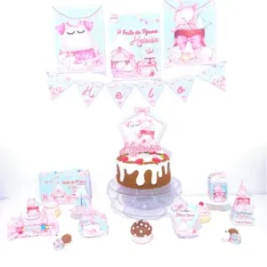 Moldes digitais de corte para Festa do Pijama nos formatos Studio e PDF para impressão de alta resolução e decoração de festas personalizadas.