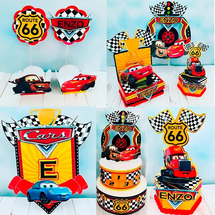 Centro de Mesa Carros Disney Studio e Pdf