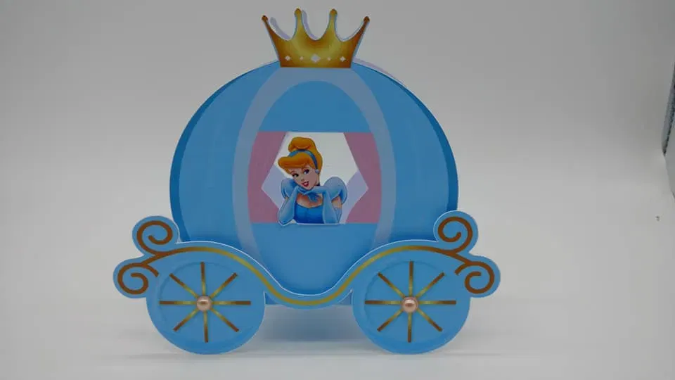 Moldes digitais de Cinderela para festa infantil nos formatos Studio, PNG e PDF para impressão de alta qualidade e corte preciso na máquina.