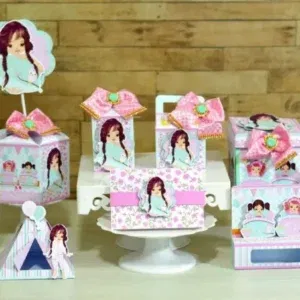 Arquivo de corte para caixa e decoração digital de aniversário Festa do Pijama nos formatos Studio e PDF, ideal para lembrancinhas criativas.