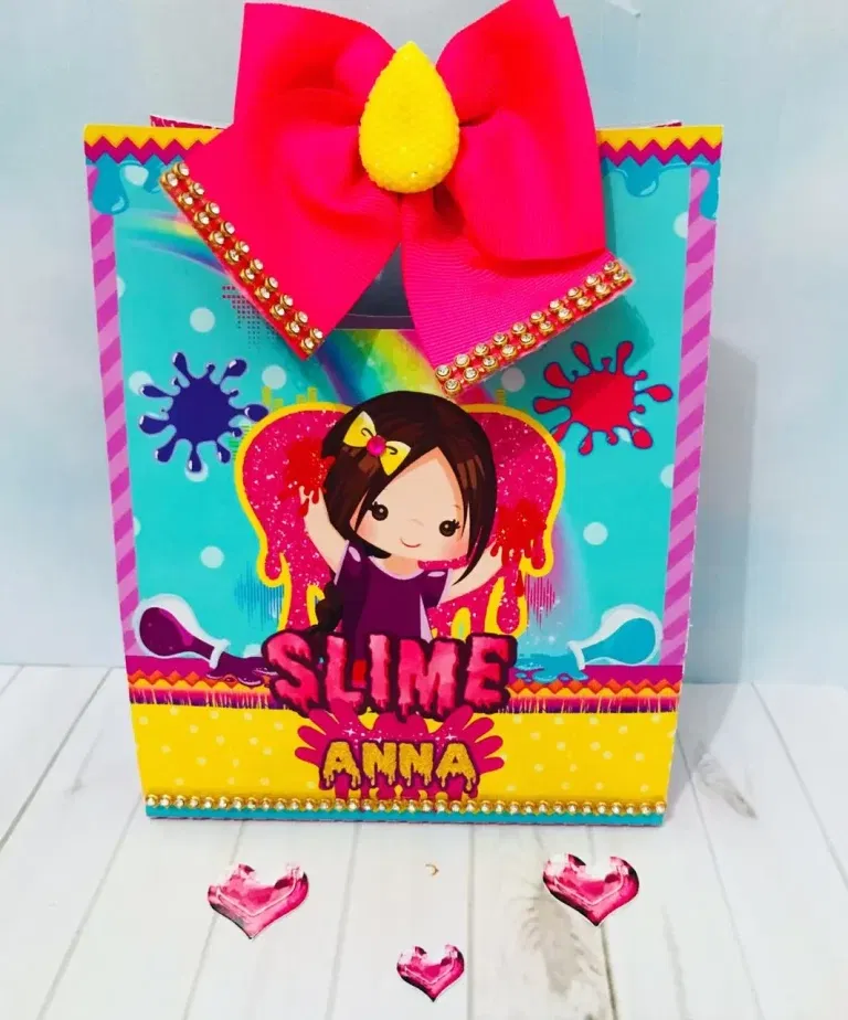 Arquivo digital tema Slime nos formatos Studio e PDF para decoração de festa infantil para imprimir e recortar na Silhouette ou tesoura.