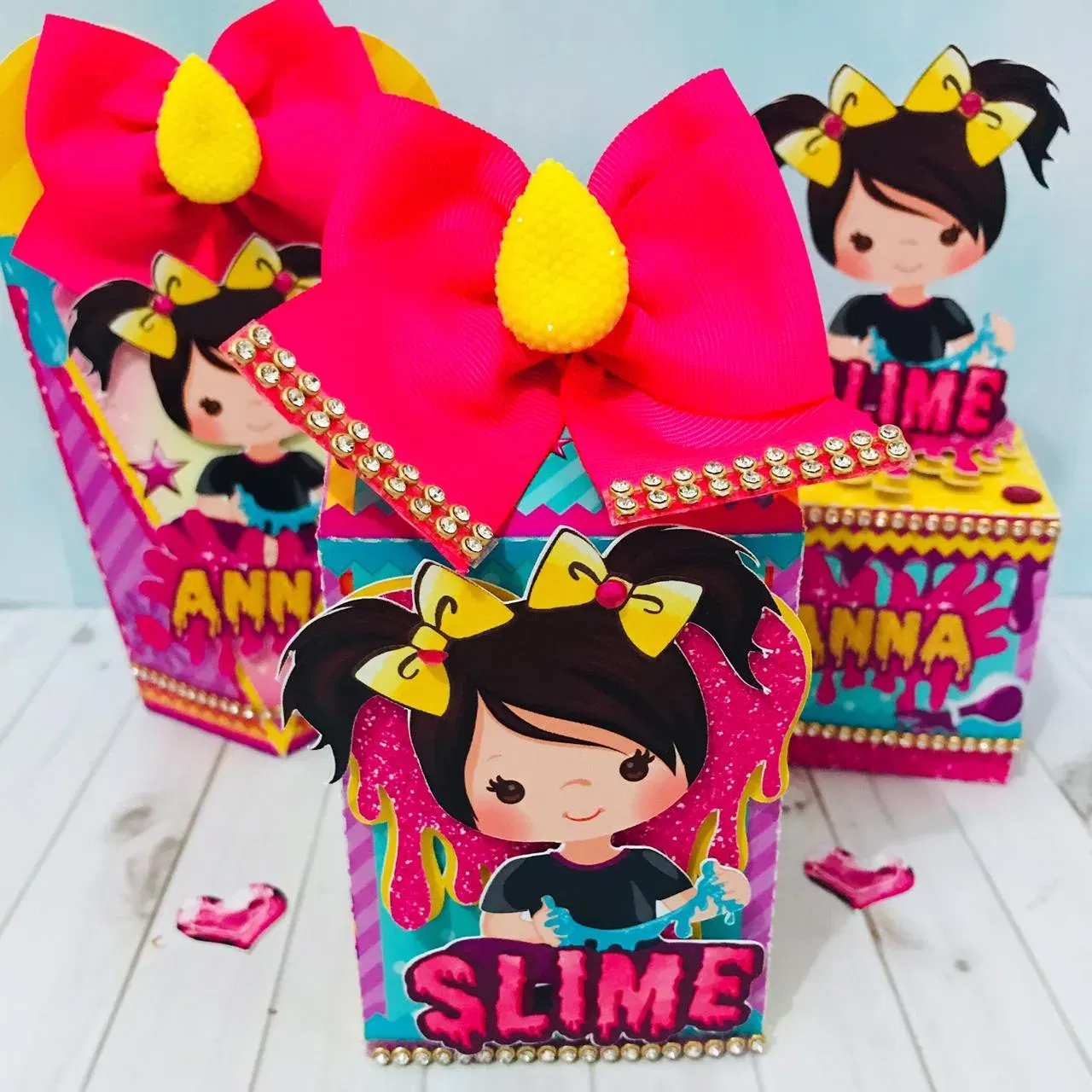 Moldes digitais de Slime para festa infantil nos formatos Studio e PDF para impressão de alta qualidade e corte preciso na Silhouette.