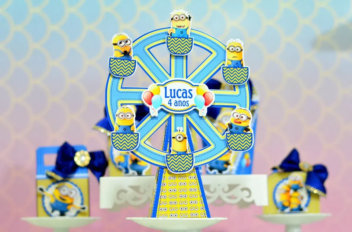 Moldes para personalizados de baixo custo tema Minions nos formatos Studio e PDF para impressão em casa e corte preciso.