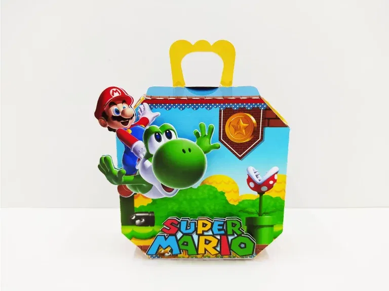 Arquivo de corte digital para topper de bolo e itens de decoração premium tema Super Mario nos formatos Studio, PNG e PDF.