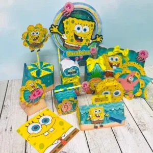 Decoração Tema Bob Esponja Studio e Pdf