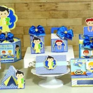 Arquivo de corte digital tema Festa do Pijama nos formatos Studio e PDF para máquinas Silhouette ou tesoura, ideal para decoração de festas infantis e personalizados de luxo.