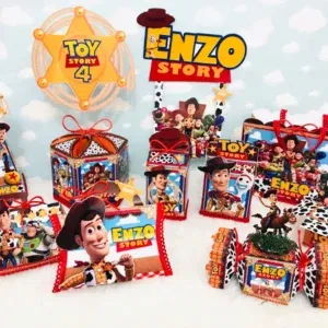 Arquivo digital tema Toy Story Luxo nos formatos Studio e PDF para decoração de festa personalizada para imprimir e recortar na Silhouette.