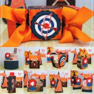 Arquivo digital tema Valente nos formatos Studio para decoração de festa, pronto para imprimir e recortar na Silhouette.