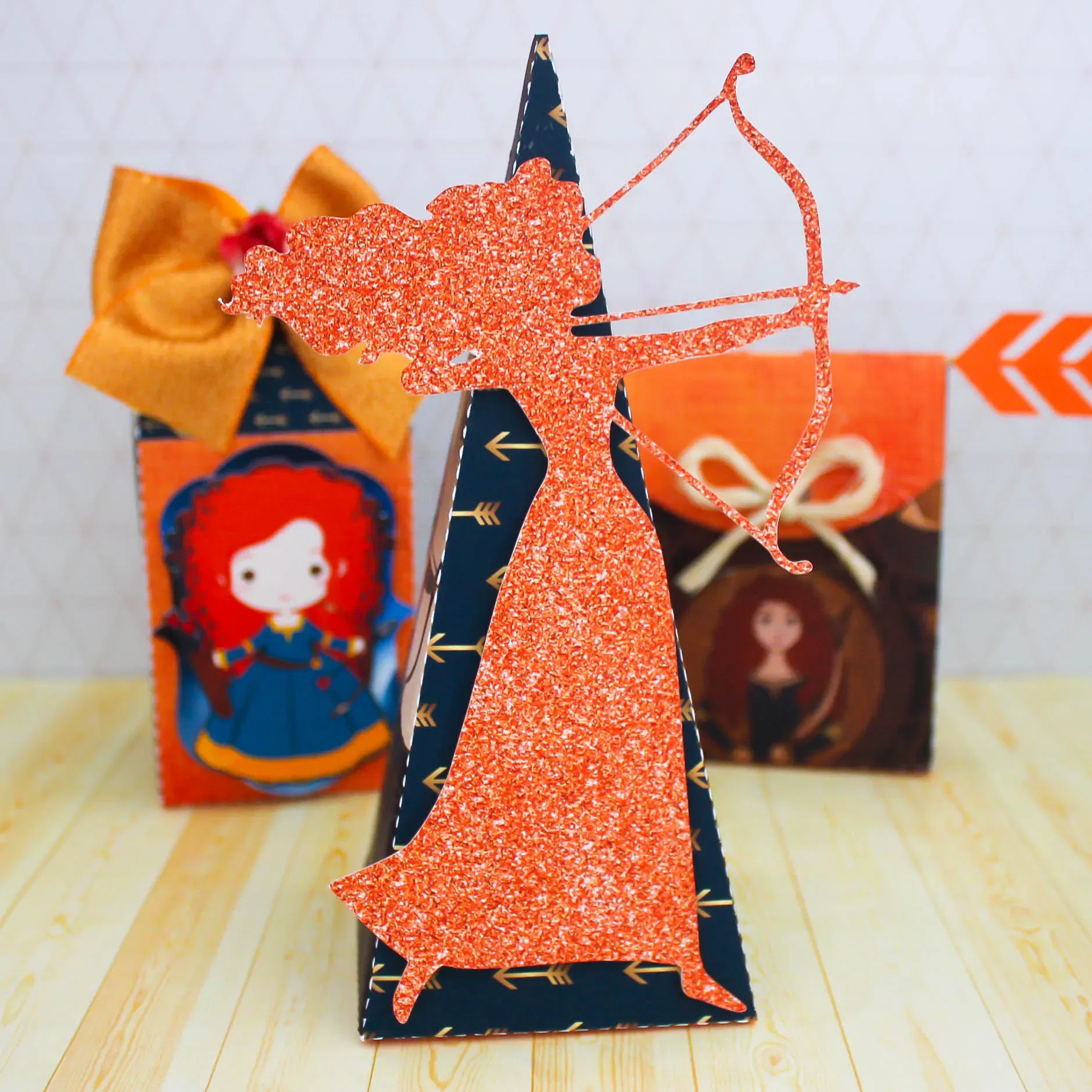 Arquivo da Princesa Valente para recortar no formato Studio ideal para decoração de mesas e festas de aniversário.