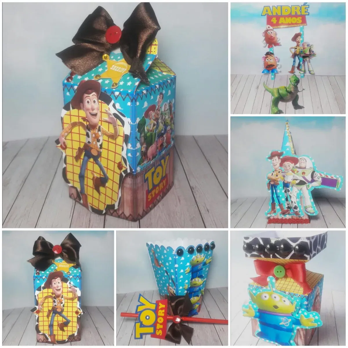 Arquivo digital tema Toy Story no formato Studio para decoração de festa de aniversário para imprimir e recortar na Silhouette.