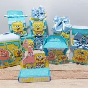 Decoração do Bob Esponja Simples Studio e Pdf