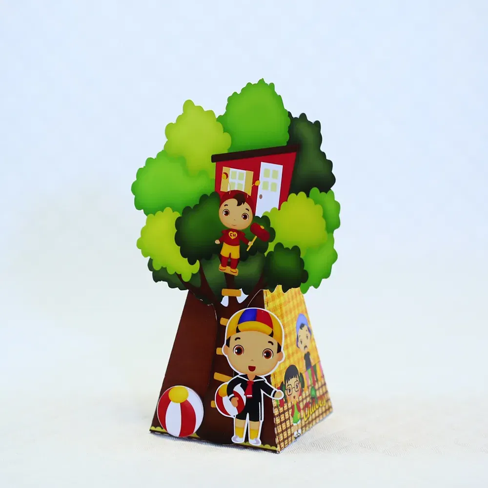 Molde de topo de bolo temático do Chaves simples nos formatos Studio e PDF para impressão em alta resolução e decoração de festas.