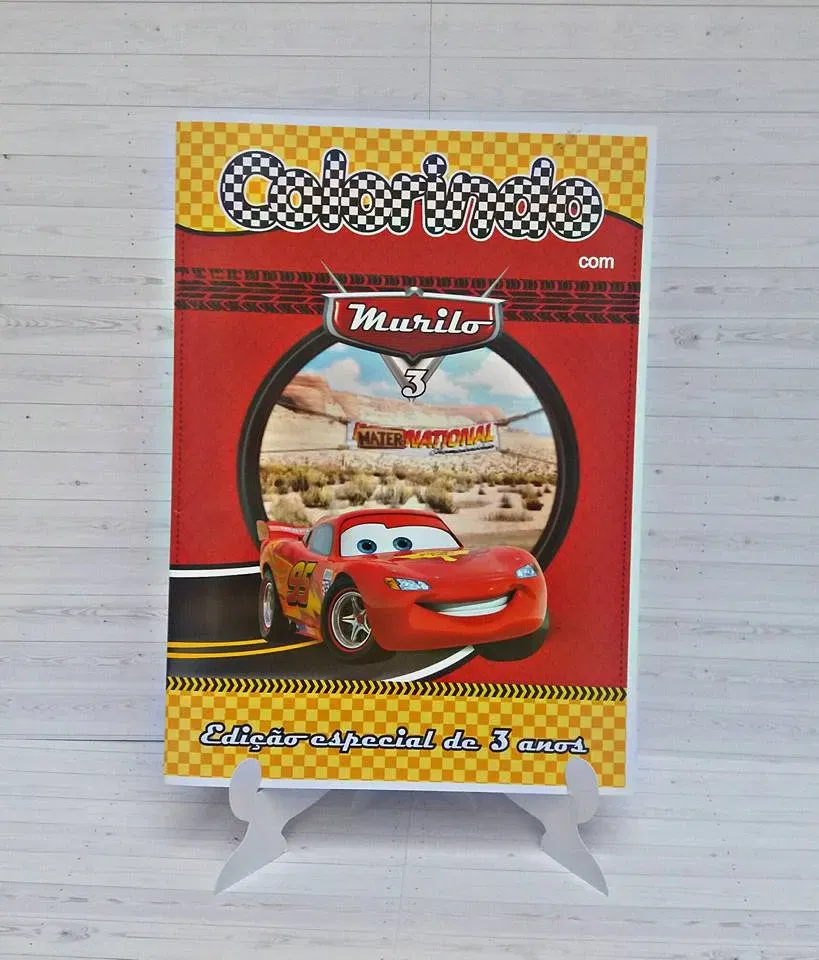 Moldes digitais de decoração tema Relâmpago McQueen no formato Studio para impressão de alta resolução e personalizados de festas infantis.