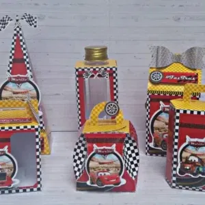 Arquivo de corte digital tema Relâmpago McQueen Carros Disney no formato Studio para máquinas Silhouette, ideal para decoração de festas infantis e personalizados.