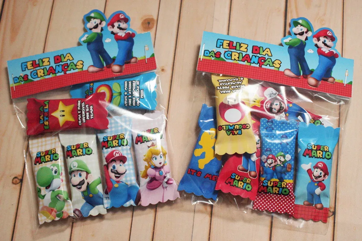 Dia das Criancas Balinhas Super Mario Studio e Pdf