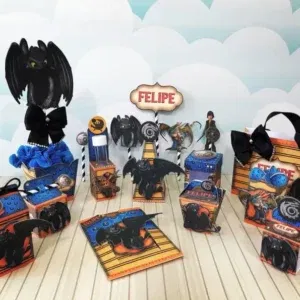 Arquivo para topo de bolo e itens de decoração de festa Como Treinar Seu Dragão no formato Studio, pronto para recortar em máquinas Silhouette.