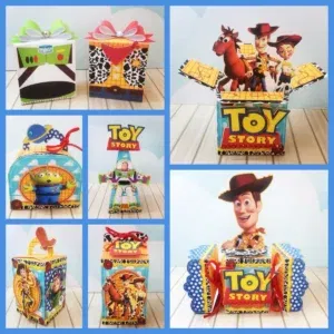 Arquivo digital tema Toy Story para decoração simples de mesversário nos formatos Studio e PDF para imprimir e recortar na Silhouette ou tesoura.