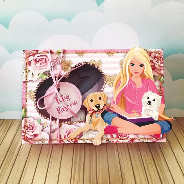 Arquivo digital de kit mini confeiteiro tema Barbie nos formatos Studio, PNG e PDF para máquinas de corte Silhouette ou tesoura em festas infantis.