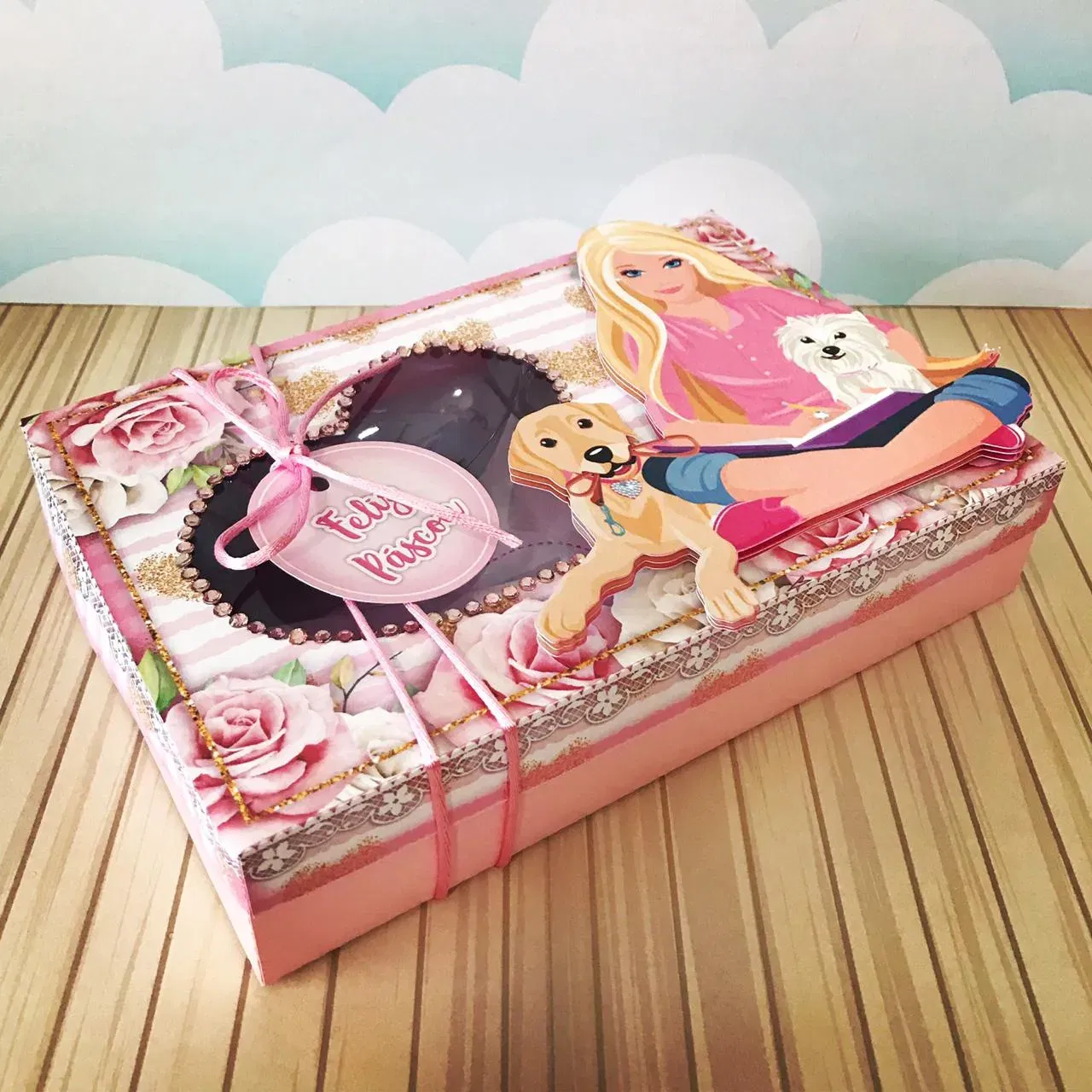 Arquivo de corte para kit confeiteiro tema Barbie nos formatos Studio, PNG e PDF, ideal para lembrancinhas de luxo e decoração de festas de aniversário.