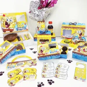 Pascoa Tema Bob Esponja Studio, Png e Pdf