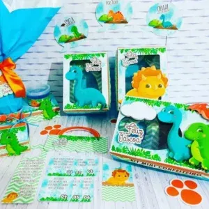 Moldes digitais de Páscoa tema Dinossauro nos formatos Studio e PDF para impressão de alta resolução e personalizados de festas infantis.