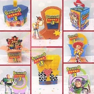 Arquivo digital para festa tema Toy Story no formato Studio para topo de bolo e itens de decoração para imprimir e recortar na Silhouette.