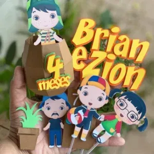 Arquivo de corte digital para topo de bolo no tema Turma do Chaves no formato Studio para máquinas Silhouette, ideal para decoração de festas infantis e aniversários.