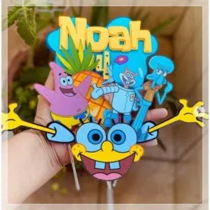 Topper de Bolo Bob Esponja Silhouette Studio