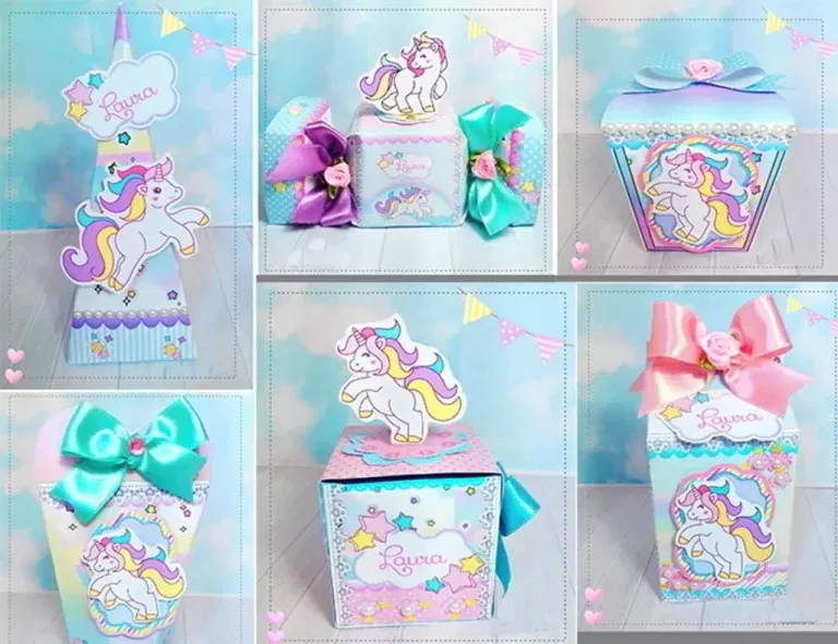 Arquivo de corte digital tema Unicórnio no formato Studio para máquinas Silhouette, pronto para imprimir e recortar com precisão em papelaria de luxo.