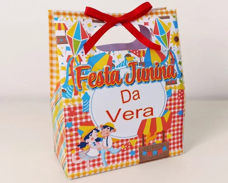 Molde de arranjo de mesa tipo cachepô temático festa junina nos formatos Studio e PDF para decoração de festas e impressão em alta resolução.