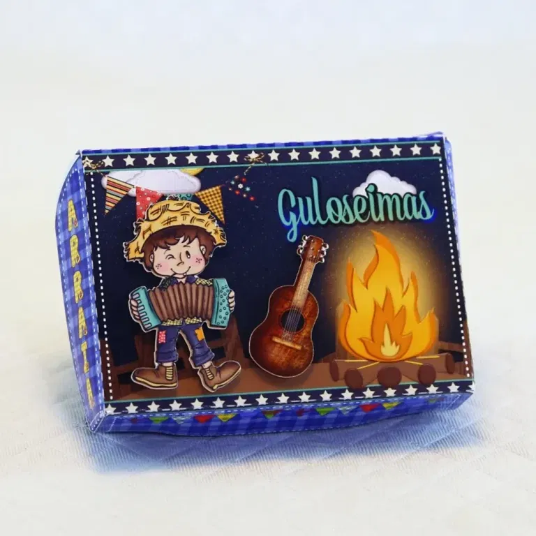 Molde de topo de bolo temático festa junina decoração simples nos formatos Studio e PDF para decoração de festas e impressão em alta resolução.