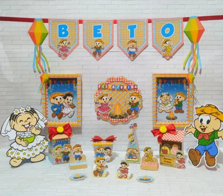 Tema Festa Junina Turma da Monica
