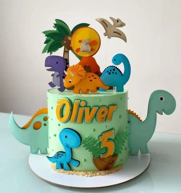 Arquivo Digital Topo de Bolo Dinossauro Studio