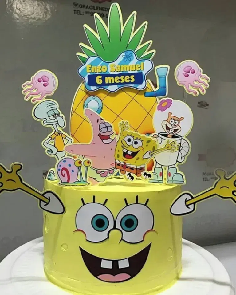 Arquivo Topo de Bolo Bob Esponja Studio