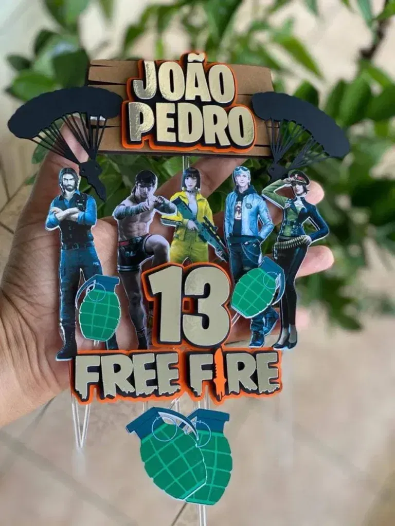 Arquivo Topo de Bolo Free Fire