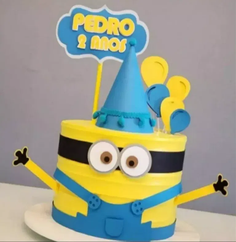 Arquivo Topper de Bolo Minions 3d