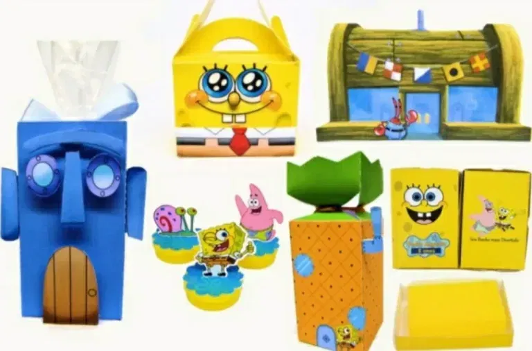 Caixinhas Personalizadas Bob Esponja Studio