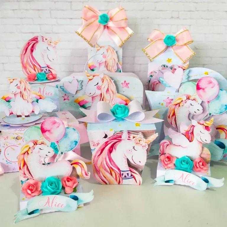 Decoracao Aniversario Unicornio Studio e Pdf