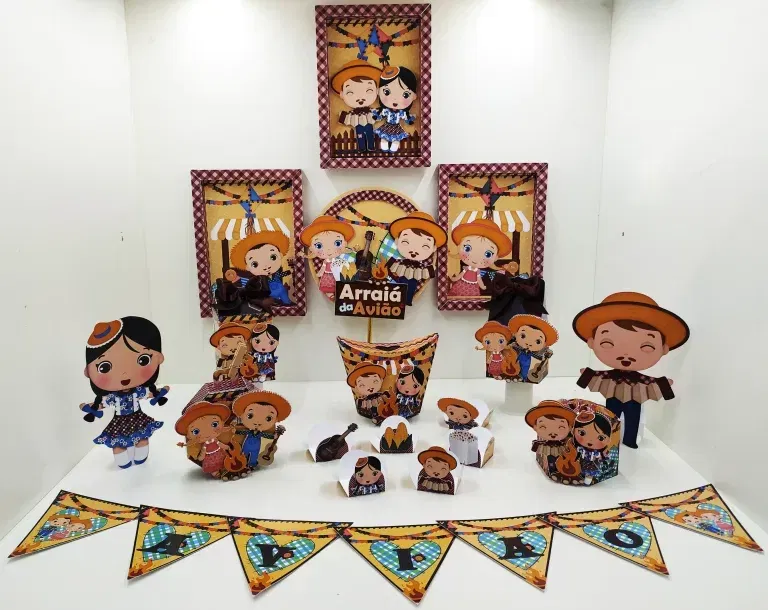 Decoracao Arraia Festa Junina Studio Png e Pdf