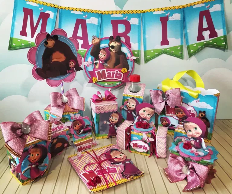 Arranjo de Mesa Masha e o Urso