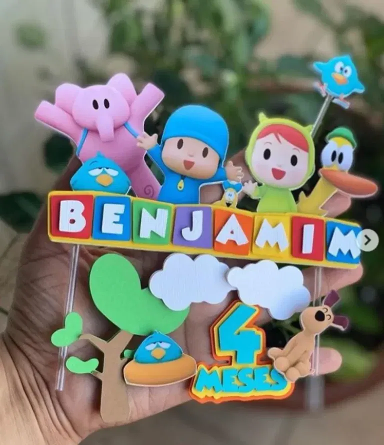 Arquivo de Corte Topo de Bolo Pocoyo Studio