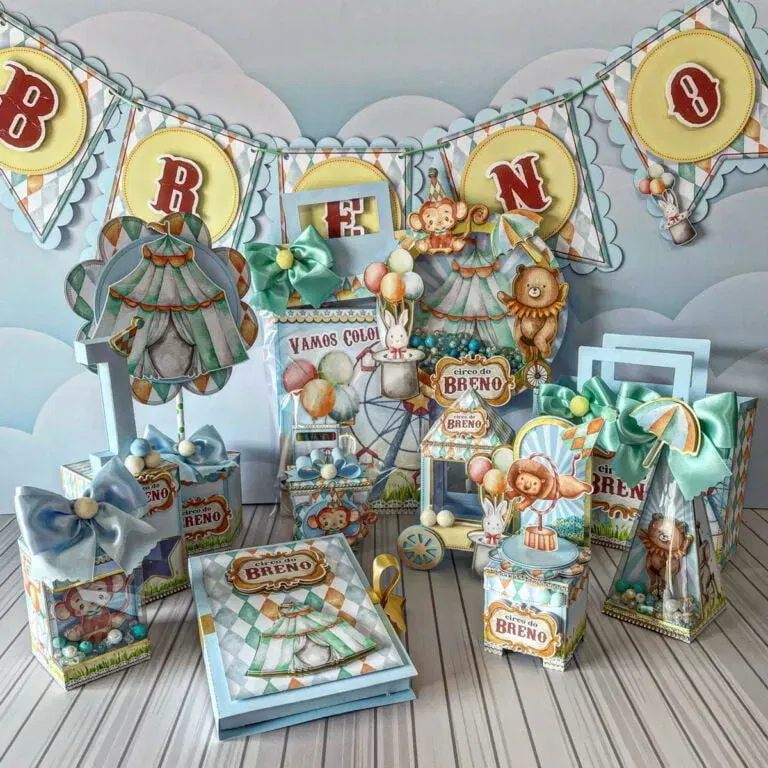 Centro de Mesa Circo Studio Png e Pdf