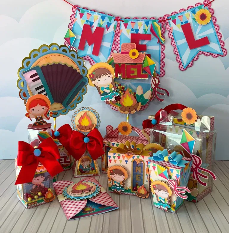 Decoracao Festa Junina Menina Studio Png e Pdf