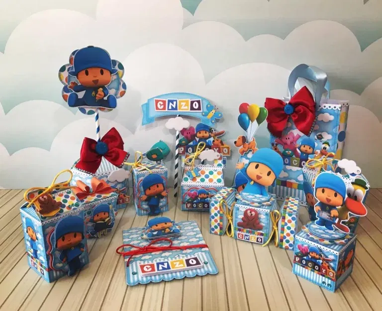 Decoracao Festa Pocoyo Studio Png e Pdf